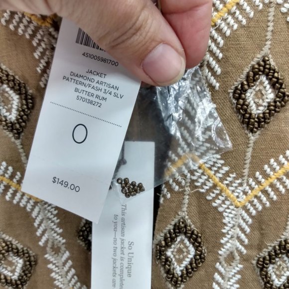 Chico's NWT ($149.00) Womens 0 (Small, US 4) - Picture 3 of 7